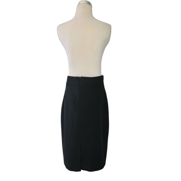 Dressbarn Black Pencil Skirt Size 6 - Picture 3 of 9